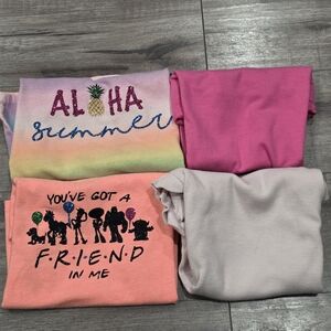 Toddler Girls Size 3T Garanimals Brand Bundle Of Short Sleeve Shirts Play